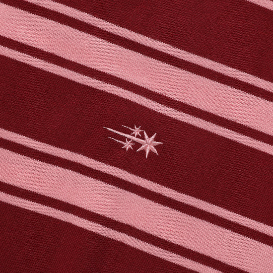 Nice Ghost Club Multi Stripe 3 Star Tee [Red]