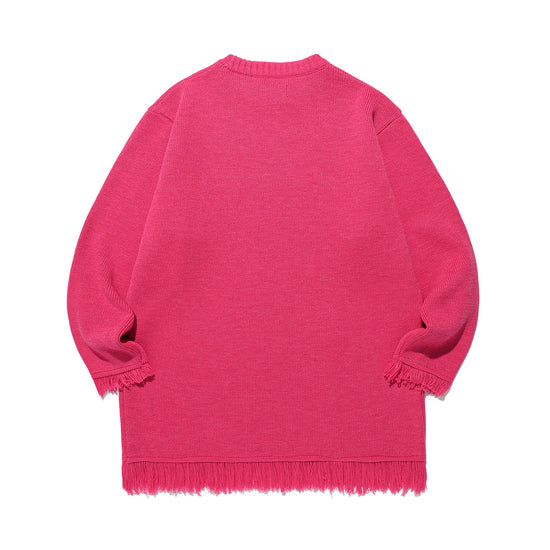 Nice Ghost Club Girl Gang Eyes Fringed Knit