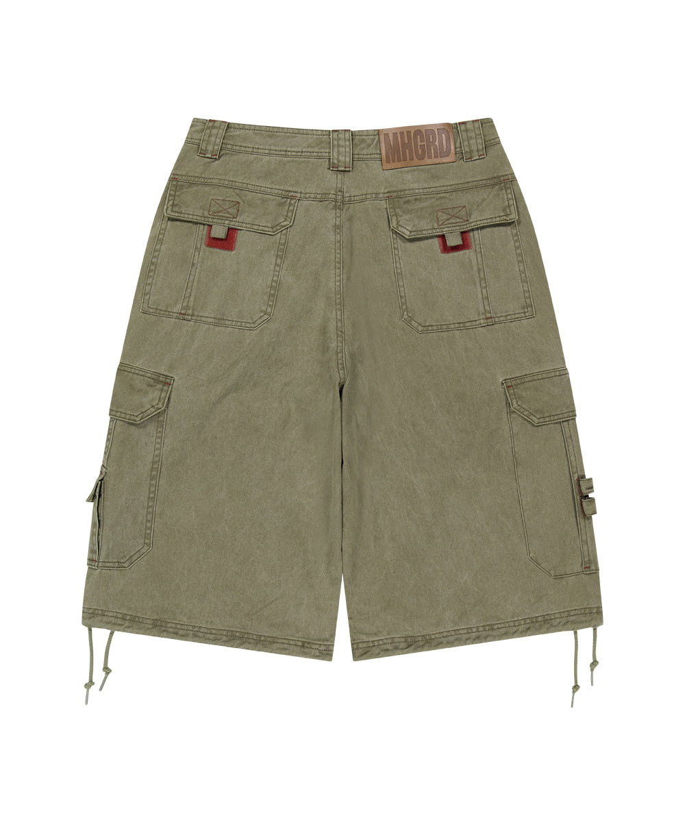 Mahagrid Bermuda Utility Cargo Shorts