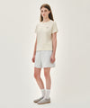 Marithé François Girbaud W REGULAR LOGO SWEAT SHORTS