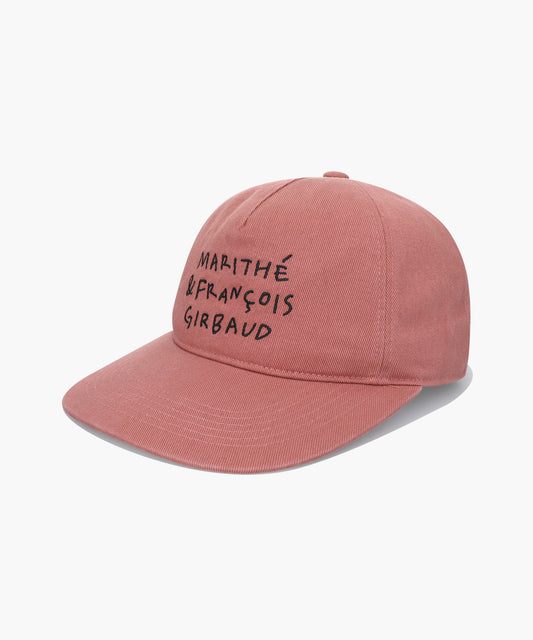 Marithé François Girbaud Doodle Typo 5 Panel Covered Cap