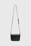 General Idea WOMAN Crack Faux Leather Crossbody Bag [BLACK]