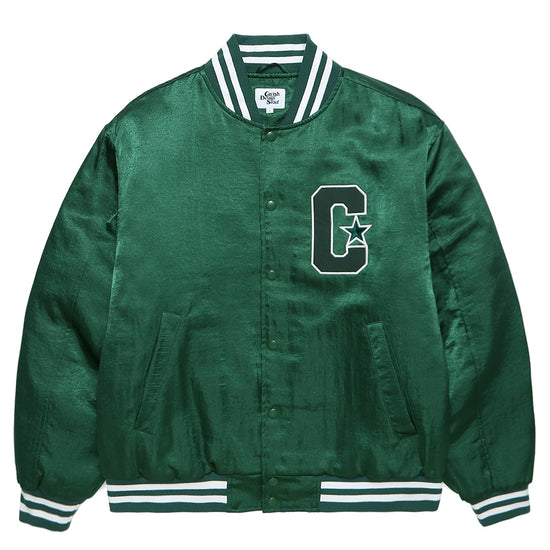Cavish Seller Logo Baseball Jacket in Green