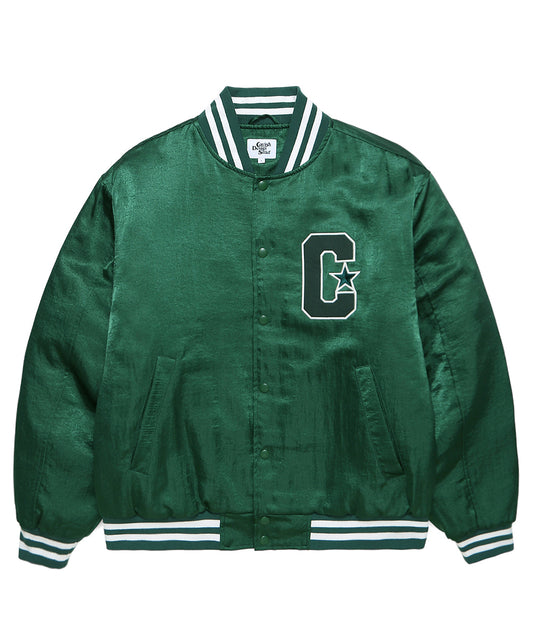 Cavish Seller Logo Baseball Jacket in Green