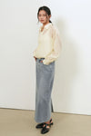 General Idea WOMAN Summer Sheer Layered Blouson Shirt