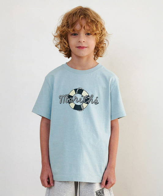 Marithé François Girbaud ENFANT FLOATING TUBE LOGO TEE