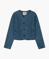 Marithé François Girbaud W ROUND NECK DENIM JACKET