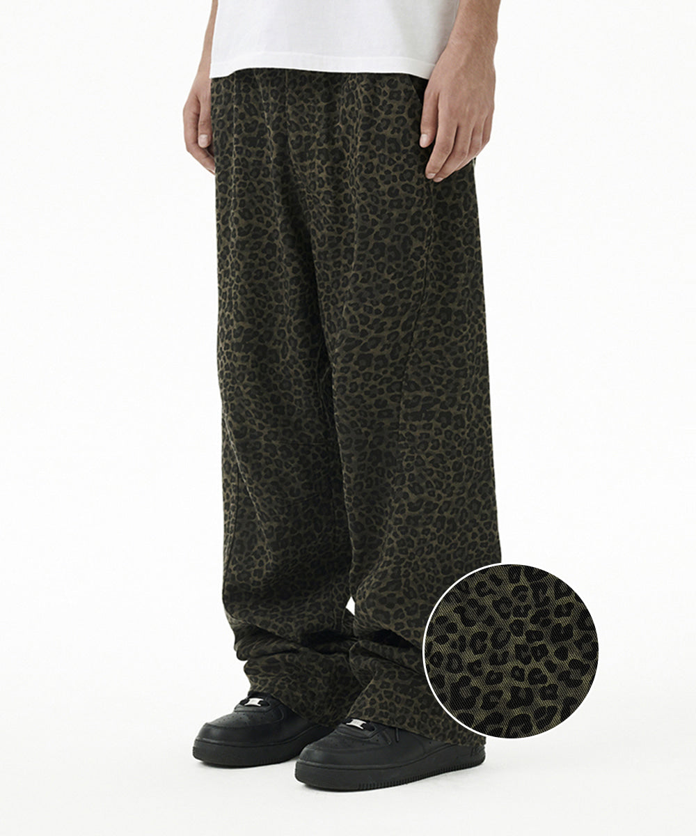 Mahagrid Curved Leopard Pant