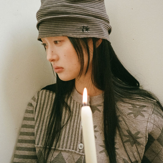 Nice Ghost Club Stripe Tuck Beanie