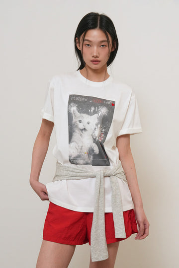 General Idea WOMAN Live Streaming Cat Short Sleeve T-Shirt