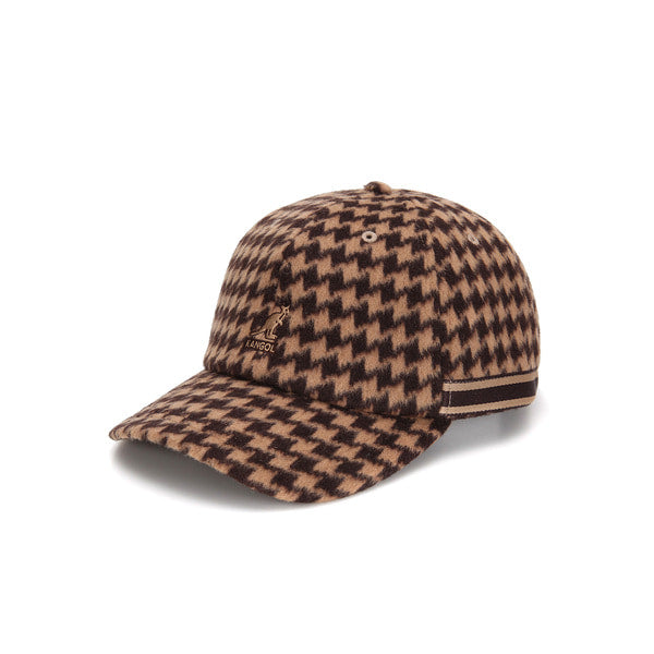 Kangol Block Stitch Baseball Cap 5471 Brown