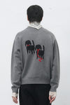 General Idea UNISEX Twin Dog Jacquard Knit Pullover