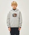 Marithé François Girbaud Kids Bear Classic Logo Hoodie Heather Gray