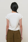 General Idea WOMAN Snap Henry Neck T-Shirt