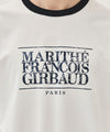 Marithé François Girbaud AEROCOOL CRACK CLASSIC LOGO RINGER TEE brown