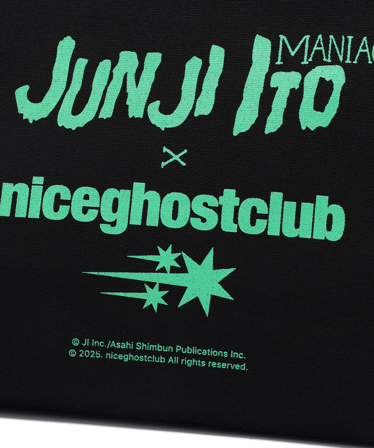 Nice Ghost Club Junji Ito Maniac Tomie Big Tote Bag [Black]