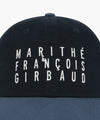Marithé François Girbaud TYPO LOGO COLOR BLOCK COVERED CAP vintage blue