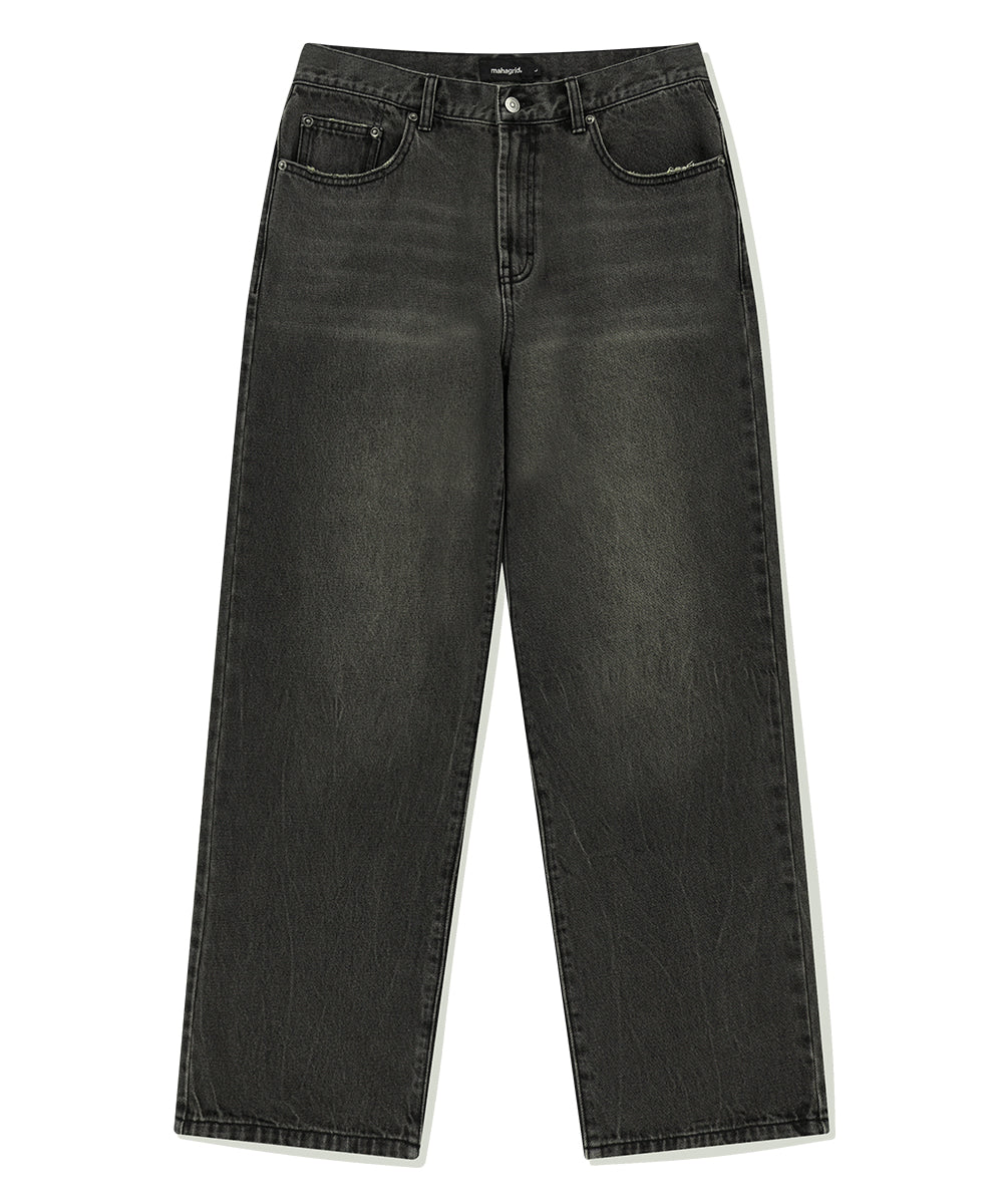 Mahagrid Mud Washing Denim Pant