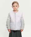Marithé François Girbaud Kids Classic Logo Reversible Fleece Vest Light Purple