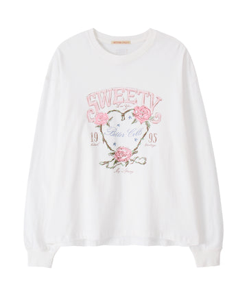 Bitter Cells Rose Petal Long Sleeve-Ivory