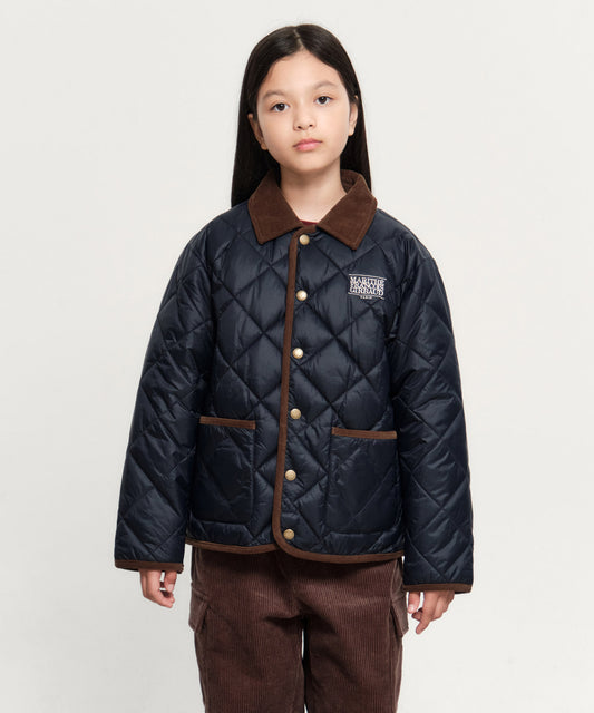 Marithé François Girbaud Kids Classic Logo Quilting Jacket
