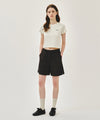 Marithé François Girbaud W SMALL LETTERING SLIM CROP TEE