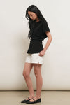 General Idea WOMAN Back Point Drape T-Shirt