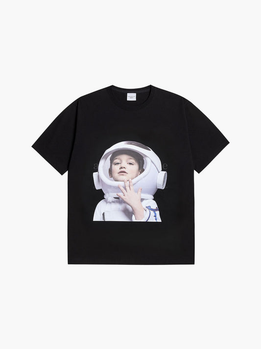 ADLV ADLV Baby Face Short Sleeve T-Shirt Astronaut