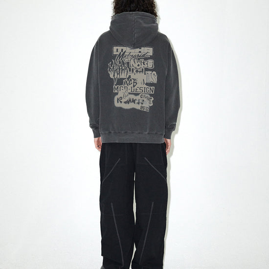 Mahagrid Logo List Pigment Hoodie