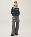 Marithé François Girbaud W LAYERED PLEATS SKIRT PANTS