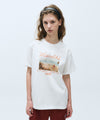 Marithé François Girbaud Summer Beach Collage Graphic Half Tee White