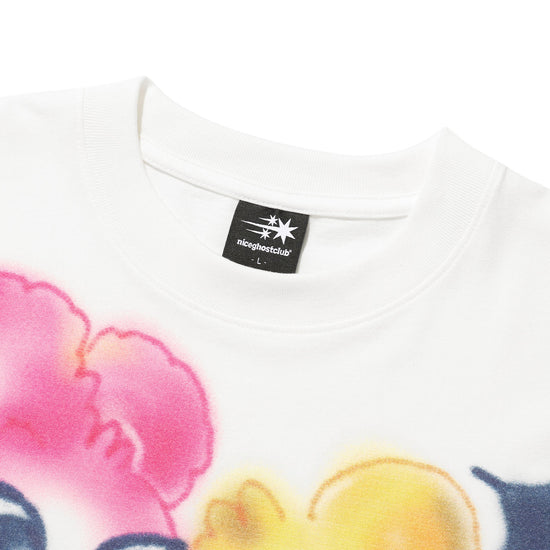 Nice Ghost Club Bunny Bear Spray Art Big Big Tee