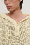 General Idea UNISEX Crochet Hooded Knit