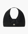 Marithé François Girbaud Classic Logo Buckle Big Shoulder Bag in Beige