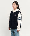 Marithé François Girbaud Kids Classic Logo Reversible Fleece Vest Light Purple
