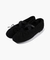 Marithé François Girbaud Women's Cross Banding Shearling Flat Shoes in Brown
