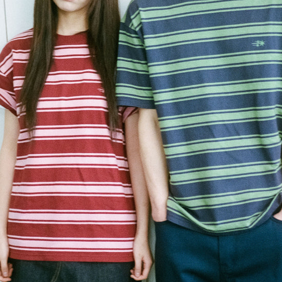 Nice Ghost Club Multi Stripe 3 Star T-Shirt [Navy]