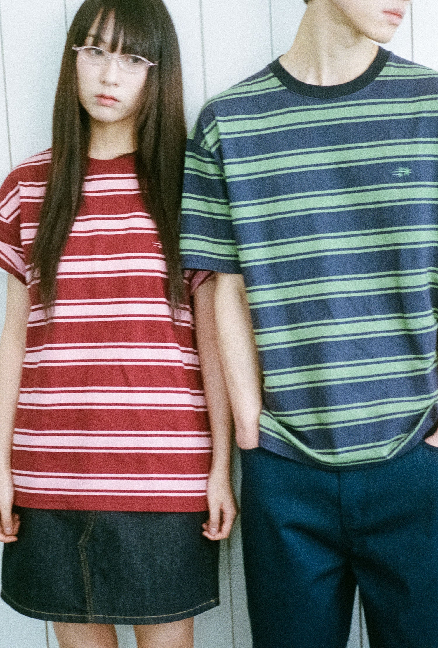 Nice Ghost Club Multi Stripe 3 Star T-Shirt [Navy]