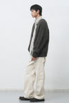 General Idea MAN Wool Blend Hairy Loose Fit Cardigan