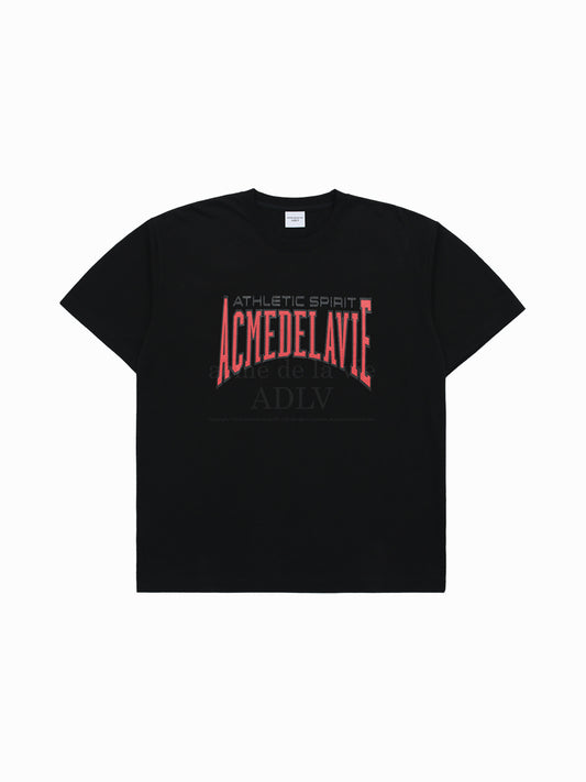 ADLV Varsity Logo Embossing Printing Short Sleeve T-Shirt