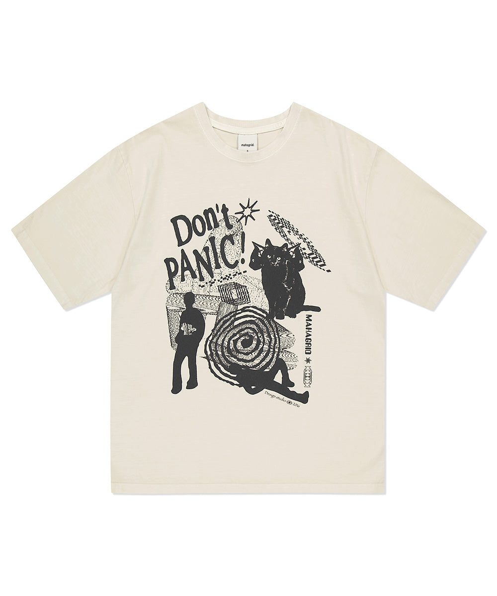Mahagrid Don't Panic Pigment Tee