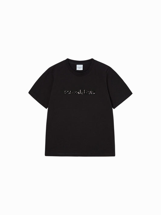 ADLV Woman Spangle Logo Short Sleeve T-Shirt