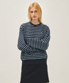 Marithé François Girbaud SMALL CLASSIC LOGO STRIPE SWEATSHIRT navy