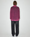 Mahagrid CUTTING CONTRAST HALF ZIP-UP KNIT