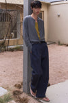 General Idea MAN Stitch Crew Neck Knit Cardigan