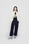 ADLV Woman Basic Logo Oversize Short Crop Duck Down Jacket