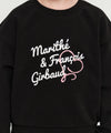 Marithé François Girbaud Kids Hand Writing Logo Crop Sweatshirt Light Pink