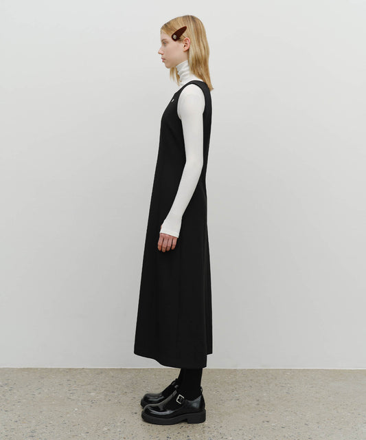 Marithé François Girbaud W Sleeveless Long Dress Black