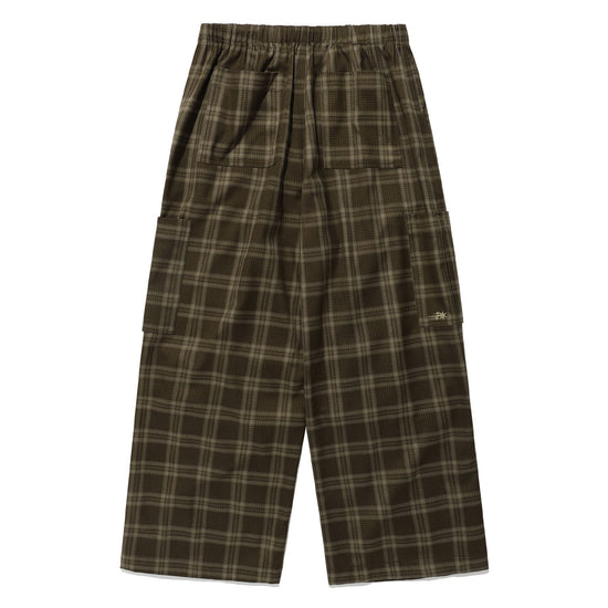 Nice Ghost Club Check Parachute Cargo Pants