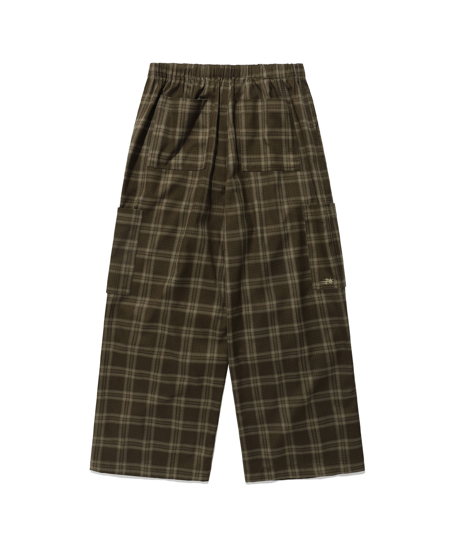 Nice Ghost Club Check Parachute Cargo Pants